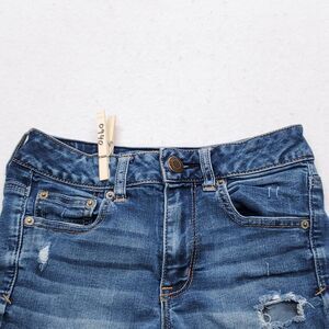 American Eagle Outfitters Super Super Stretch Denim Jean Shorts Womens Size 2